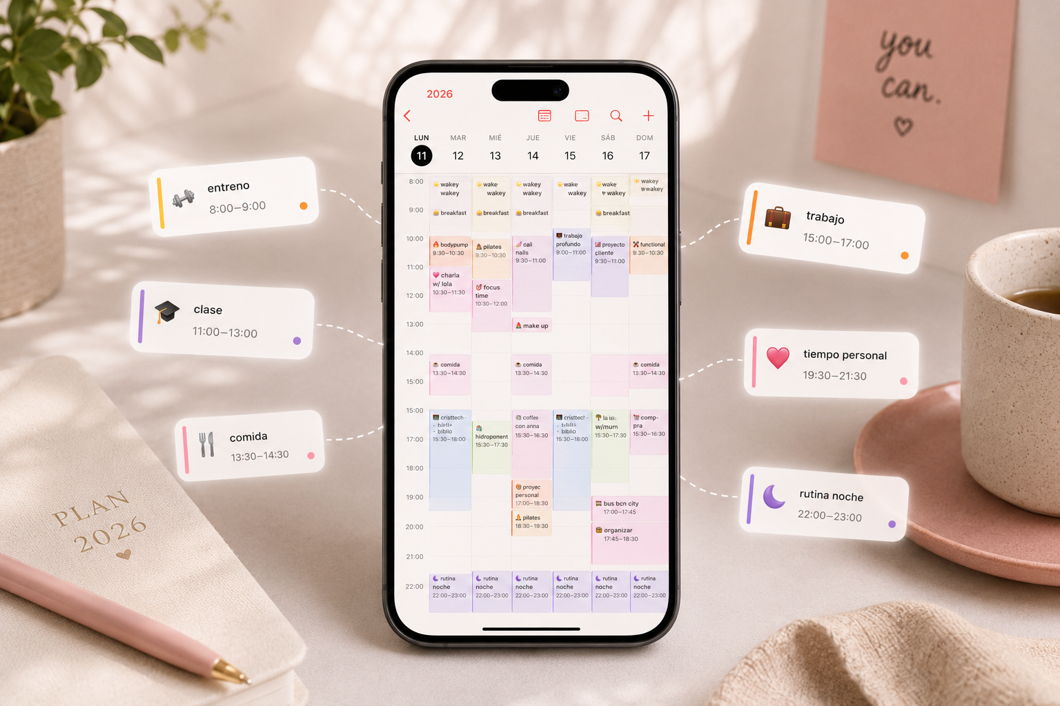 El iPhone, tu agenda para 2026 📝